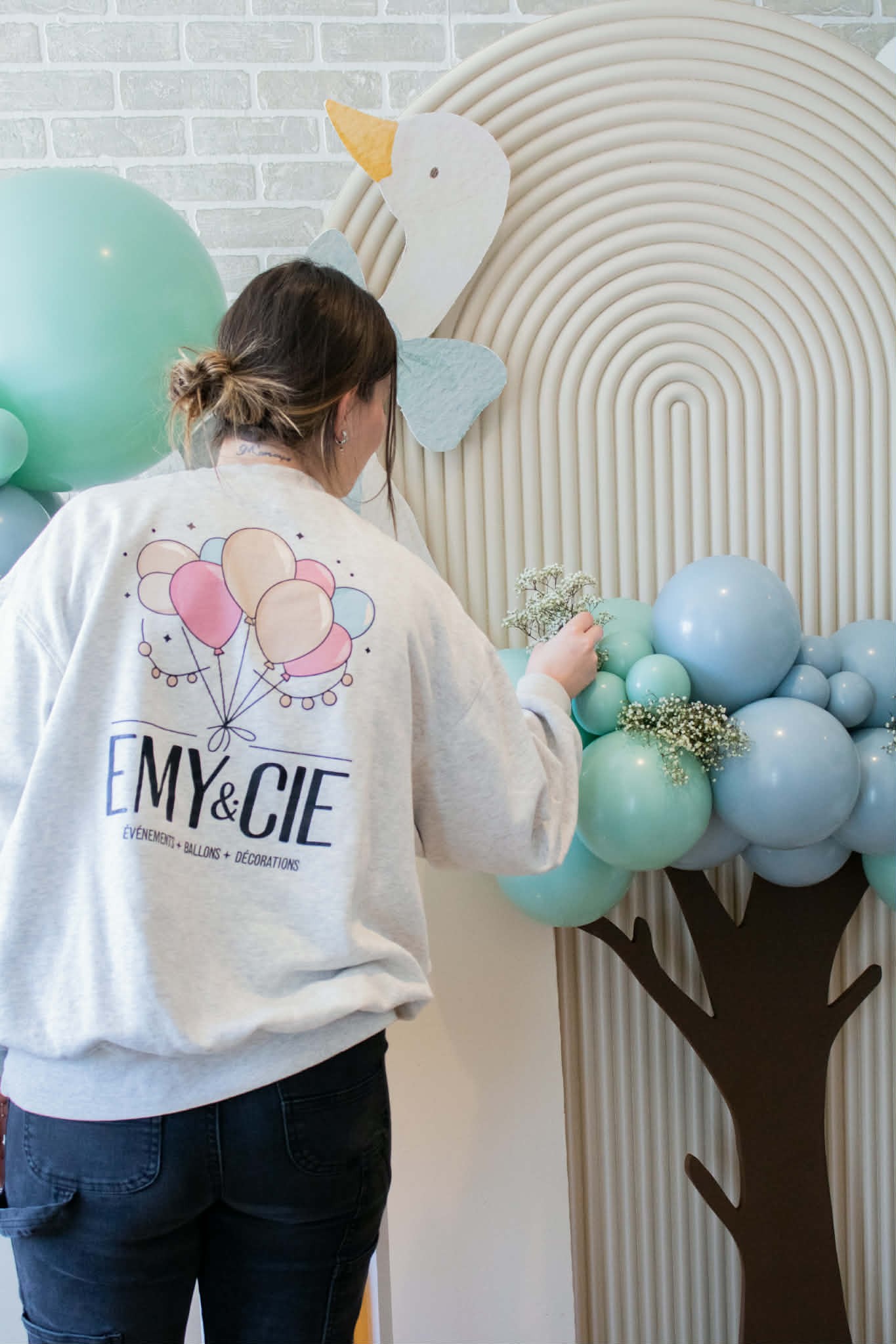 Décoration de ballons élégante